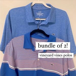 BUNDLE Vineyard Vines Polos in Men’s XL - blue & pink patterns